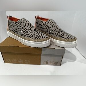 NWT-Hey Dudes Payton Cheetah Beige